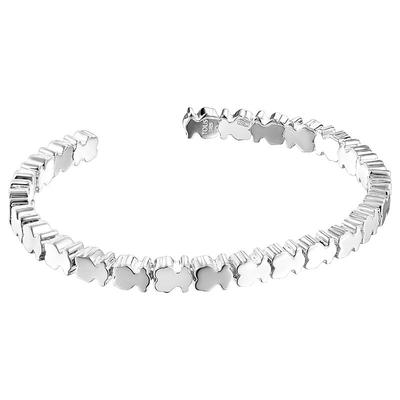 Straight系列925银小熊手镯