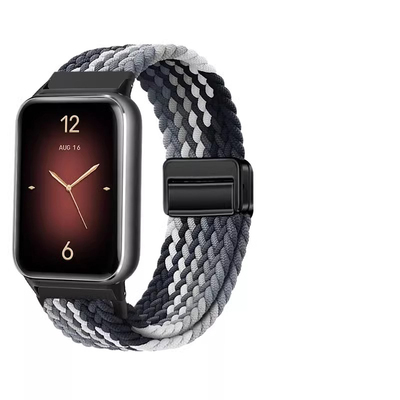 适用于小米手环9Pro表带磁吸扣8Pro编织回环腕带智能运动手表红米watch4/5卡扣透气替换带新款八九代通用配件