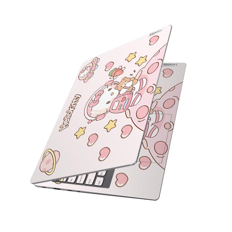 HelloKitty凯蒂猫笔记本电脑贴纸适用于苹果惠普戴尔小米新外壳膜
