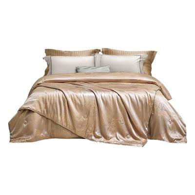 罗莱家纺100黄金丝桑蚕丝被子四季通用二合一子母被芯结婚陪嫁