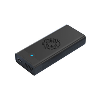 M2固态移动硬盘盒内置散热风扇9210B芯片NVME双协议Typec转USB3.1