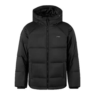 李宁短款羽绒服女士2026冬季新款加绒保暖防泼水连帽女子运动外套