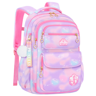 2025新款儿童书包四减压小学生三至六女童一年级护脊到轻便二防水
