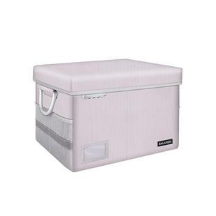 文件收纳箱带锁可折叠多功能带盖大容量文件整理箱防火防水储物箱