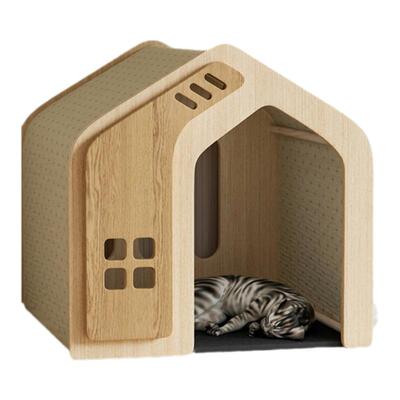 创意实木宠物猫狗房屋舍窝