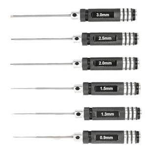 内六角螺丝刀进口加硬公制小号0.9-3mm航模汽车模型维修起子扳手