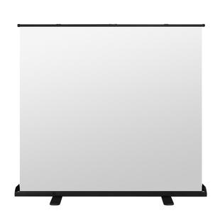 地升幕布100寸幕布投影家用投影仪幕布手动升降投影布 投屏幕高清抗光幕布可移动地拉幕布户外投影幕布地拉式