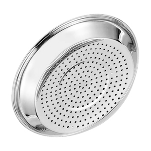 德国316L不锈钢食品级炒锅专用蒸盘圆形蒸格蒸架蒸孔加厚耐温蒸屉