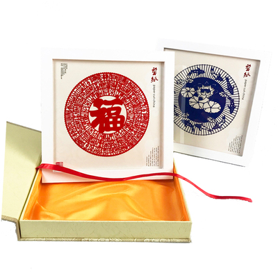 剪纸手工中国风实木出国外事公司