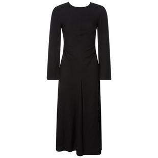 INSPIRE&STORIES春季新款圆领后背压褶前胸T字内搭显瘦连衣裙