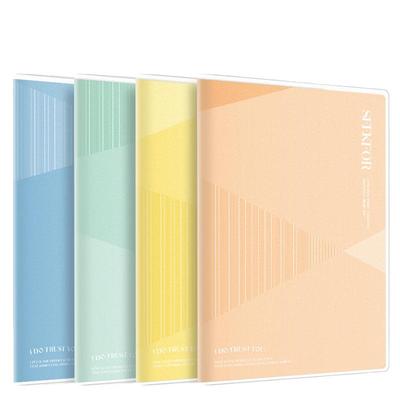 得力文具4本装A5B5加厚胶套本