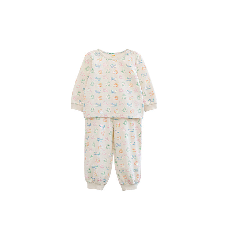 ILOVEJ女宝宝小狗家居服套装