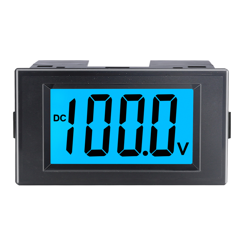 直流数显电压表液晶显示数字表头dc12v24v72v100v测量模块D69-30