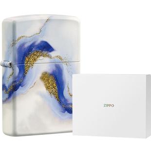 ZIPPO官方旗舰店之宝INS风大理石纹防风煤油打火机送男友生日礼物