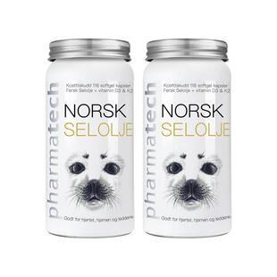 挪威Pharmatech北极海豹油心脑软胶囊软化血管胶囊omega3两瓶装