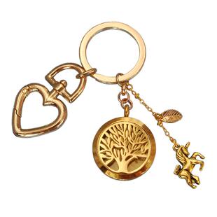 定制照片项链纯色生命树情侣1对钛钢个性镂空吊坠创意送闺蜜礼物