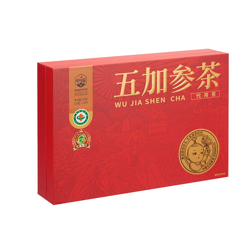 中临茶五加参茶5g*24包/盒红茶