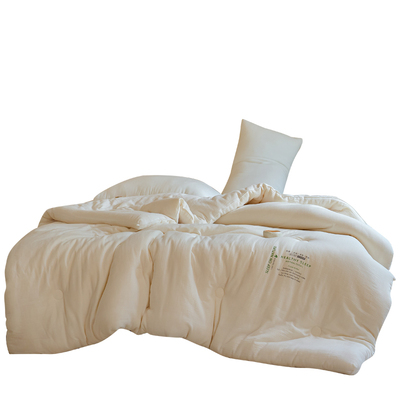 柔软水洗双层纱大豆被