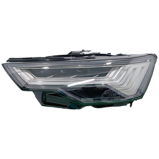 适用于19-25款新款A6l高清矩阵大灯总成C8低配改装高配五道杠大灯