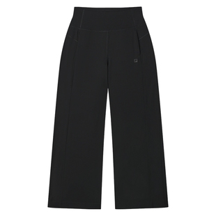 FILA斐乐针织长裤女裤夏季宽松微喇运动瑜伽休闲裤阔腿裤运动裤子