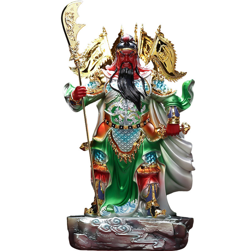 【匠心手作】翡铜彩武财神供奉
