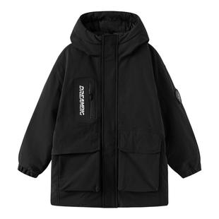 巴拉巴拉童装儿童羽绒服男童冬装工装保暖厚外套舒适户外潮款上衣