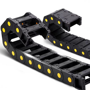 机床拖链桥式封闭坦克链条塑料履带雕刻机弱电穿线槽工业尼龙拖链