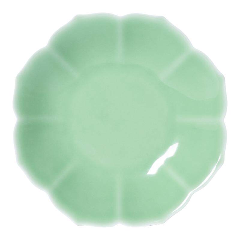 【官方正品】龙泉青瓷花瓣果盘