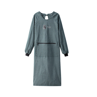 加长加肥春秋款罩衣女2025新款长袖围裙厨房家用上班干活工作服男