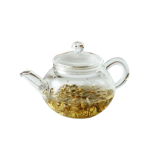 一屋窑 耐热玻璃花草茶壶 花茶壶茶杯礼盒 分享壶茶具8件套组合
