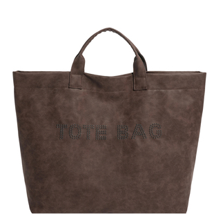 2025新款复古皮质托特包女大容量手提包通勤简约休闲字母购物袋包