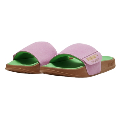 PUMA彪马PALERMO FOIL男女同款翻毛皮复古休闲拖鞋凉鞋399041-02