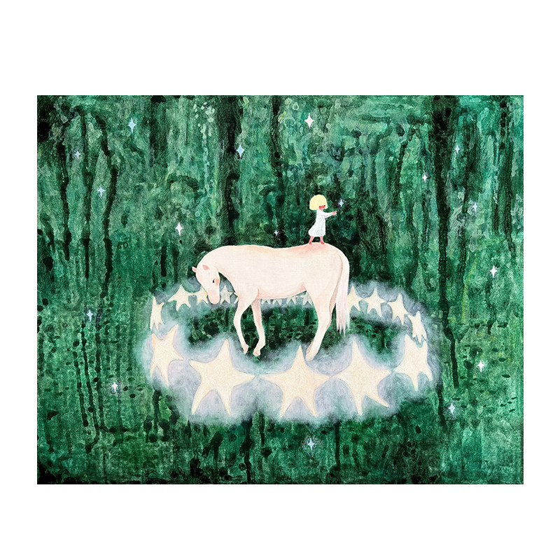 无框画YishiLand深绿森版画