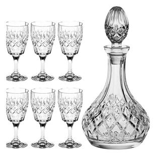 捷克进口BOHEMIA水晶玻璃红酒杯白葡萄酒杯高脚杯酒具醒酒器套装