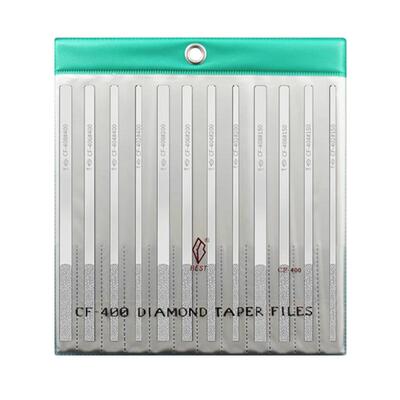 一品金刚石锉刀CF-400套装平斜合金金属模具打磨工具薄扁整形小挫