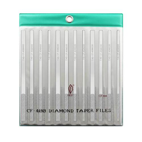 一品金刚石锉刀CF-400套装平斜合金金属模具打磨工具薄扁整形小挫