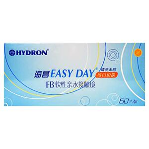 海昌优氧近视眼镜日抛盒60片装隐形眼境透明一次性官方旗舰店正品