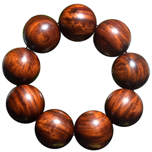 小叶紫檀手串男 非洲紫檀3.0赞比亚血檀30mm*9颗大佛珠车档位饰品