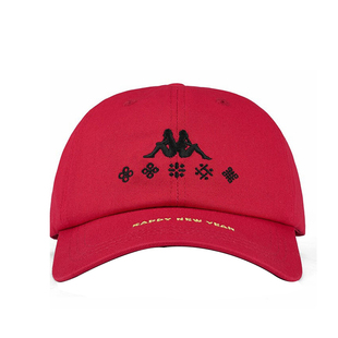 KAPPA/卡帕专柜男帽女帽运动帽春季新款中国红棒球帽K0AW8MB16