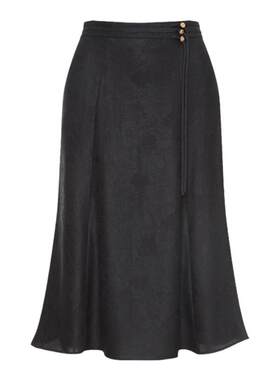 乔万尼真丝半身裙重磅26mm提花香云纱鱼尾半裙显瘦气质ET2D322