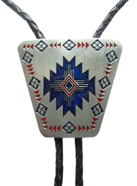 土酷小众长款领绳西南男短袖项链