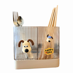 轻奢厨房筷子筒置物架家用壁挂式筷篓放勺子餐具收纳盒沥水免打孔