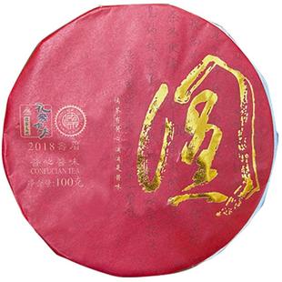 孔家作坊儒茶酱心酱味福鼎白茶2018年高山寿眉老白茶紧压茶饼干茶