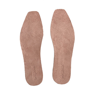 超薄吸汗防滑透气猪巴皮高跟单鞋可修剪自粘真皮尖圆方头鞋垫黑色