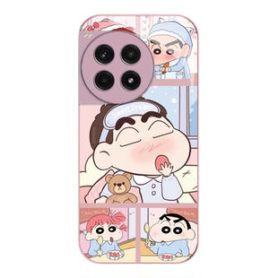 蜡笔小新适用一加ACE5手机壳ACE5Pro玻璃壳1+ACE3男女情侣ACE2v全包oneplus 13/12/11/10/9液态9rt新款保护套