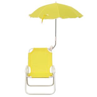 儿童沙滩椅子户外便携折叠椅靠背椅带遮阳伞海边拍照座椅宝宝凳子