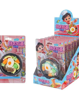 韩式拉面创意蔬菜造型跳跳糖