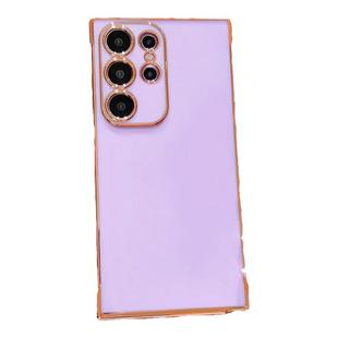 新款适用Samsung三星A56手机壳简约电镀金边A53气囊防摔A36女款夏天A26极简galaxy全包A17纯色软壳保护套Case