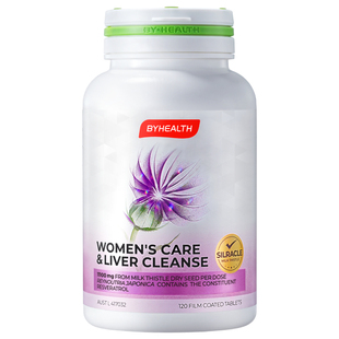 BYHEALTH女士白月光护肝片进口奶蓟草水飞蓟宾熬夜养肝焕亮旗舰店
