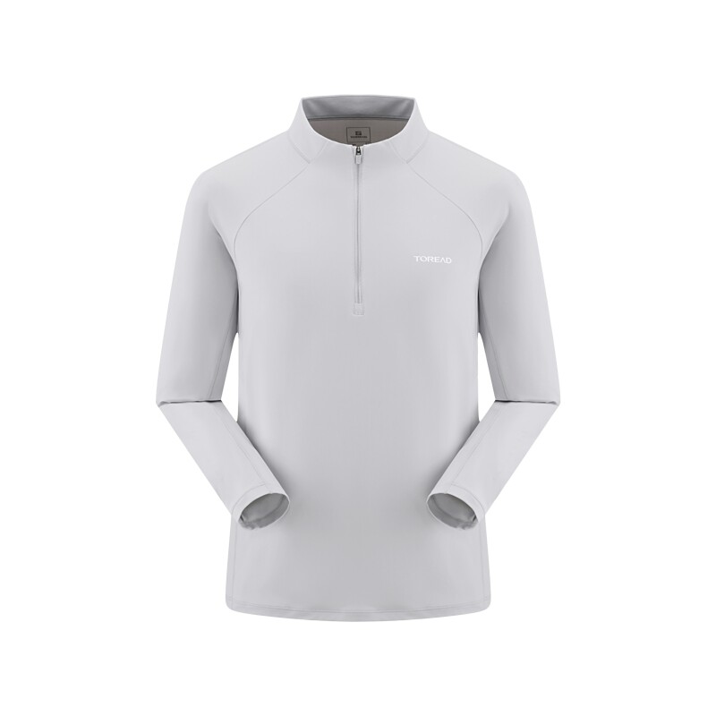 探路者男式功能长T凉感速干透气UPF50+防晒户外徒步运动长袖女